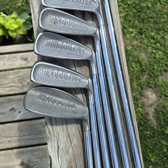 Spalding Golf EXECUTIVE Iron Set 5i-SW (No 7 OR PW) Steel Shaft Stiff Flex - RH - Picture 1 of 9